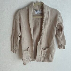 Old navy kids cream colored cardigan